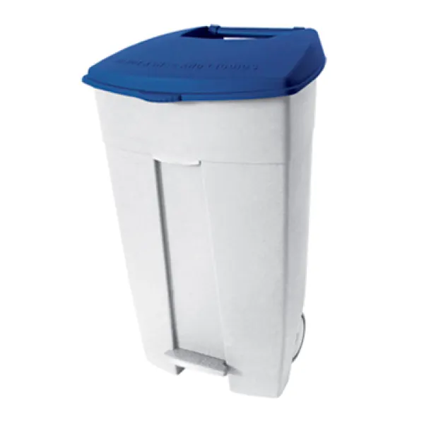 Bidone politene con piattino.+ru.120 b/blu