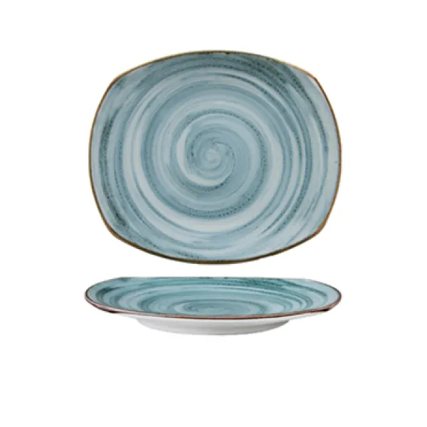 Artisan azul piatto rettangolare 30,5