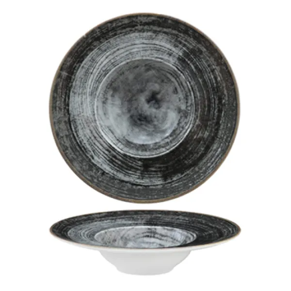 Black round k-bowl CM 27,5 napoli
