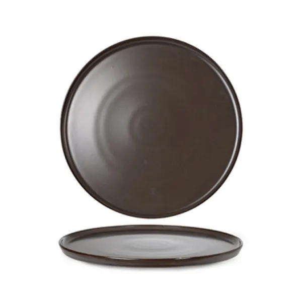 Reactive brown piatto piano impilabile