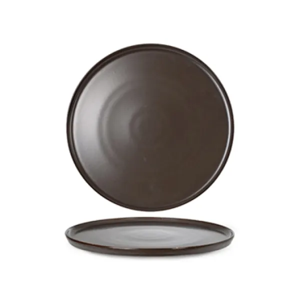 Reactive brown piatto piano impilabile