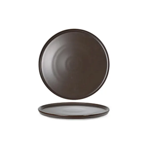 Reactive brown piatto piano impilabile