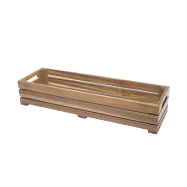 Buffet acacia cassetta listello GN 2/4