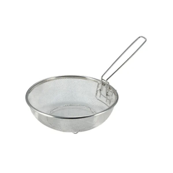 Cestello frittura con manico salvaspazio INOX 18/10