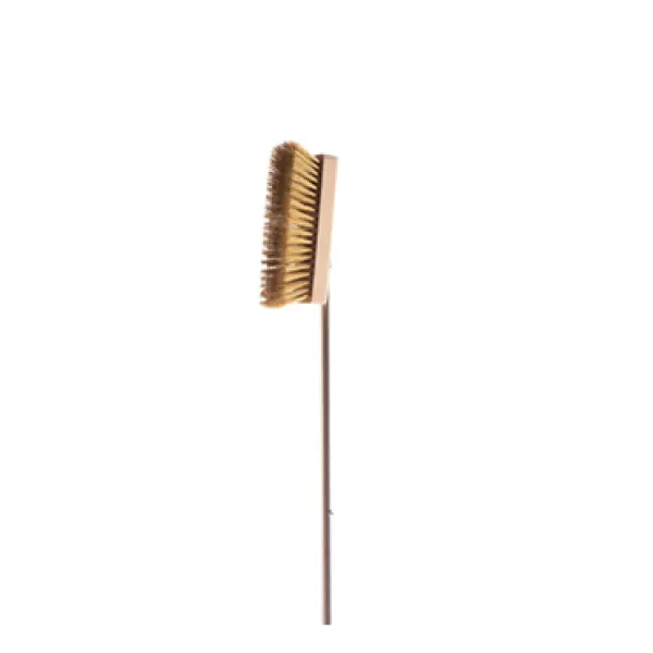 Spazzola setole in ottone cm20x6,6 manico INOX 150