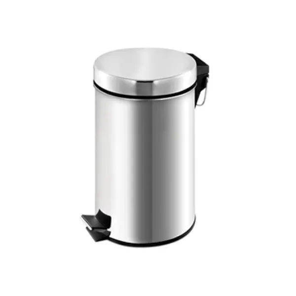 Bidone pedale INOX lt5