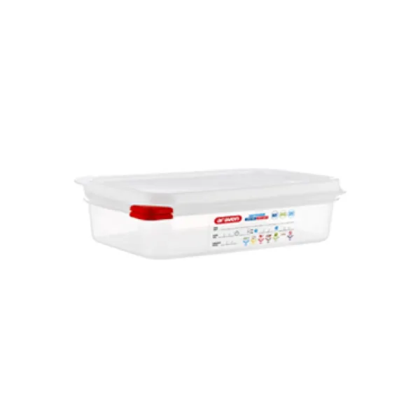 Vasca poliprop.gastr.con coperchio 1/4 h65 3026