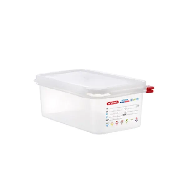 Vasca poliprop.gastr.con coperchio 1/4 h100 3027