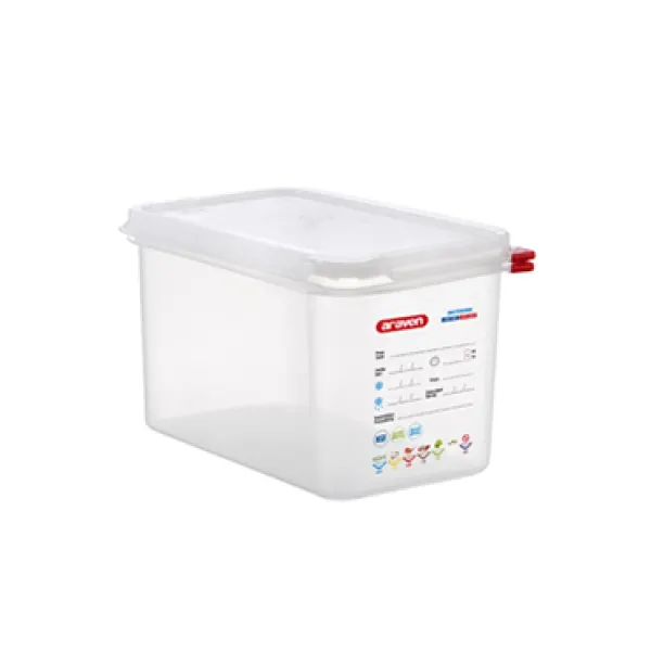 Vasca poliprop.gastr.con coperchio 1/4 h150 3028