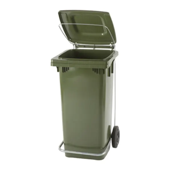 Bidone politene con piattino+ruo+reg.120