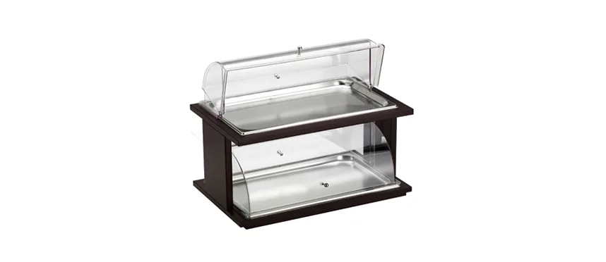 Buffet vetrina doppia con coperchioupola