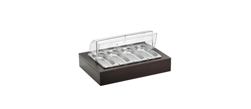 Buffet portaverdure refrigerato con coperchio 4s