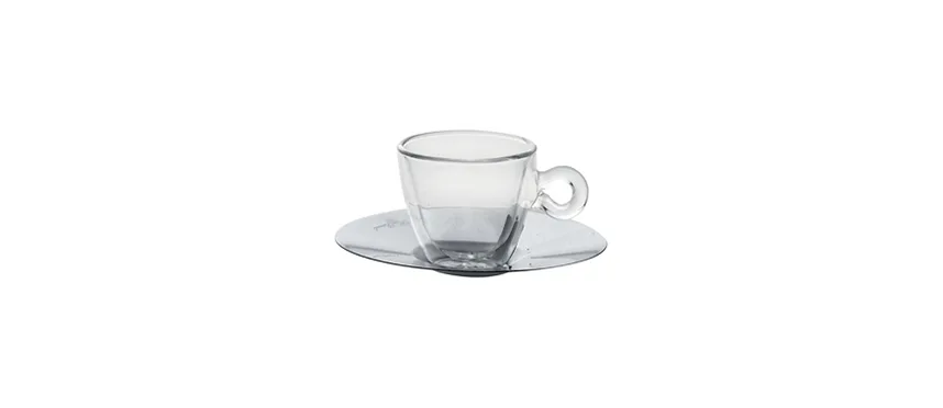 Thermic glass conf.2 pz tazza caffÈ con piattino