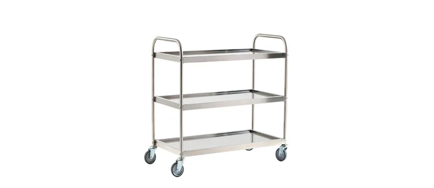 Carrello com.3/p INOX 83x52h93