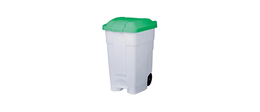 Bidone com.plas.lt.70con piattino verde