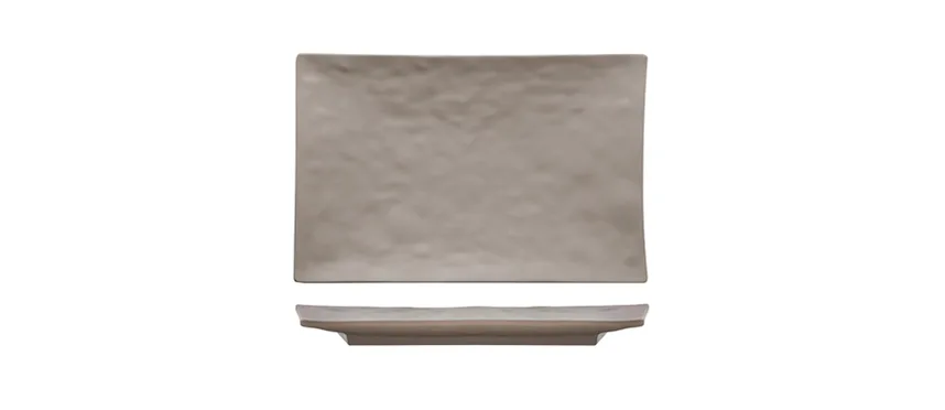 Vassoio mel.tortora rettangolare 40x25