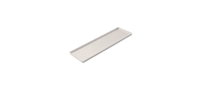 Vassoio conf.2 pz bianco 11,9x39,5h1,2
