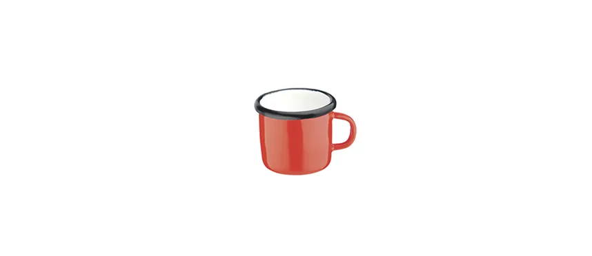 Smalto rosso tazza caffÈ