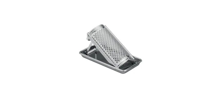 Grattugia INOX cromata c/raccoglitore