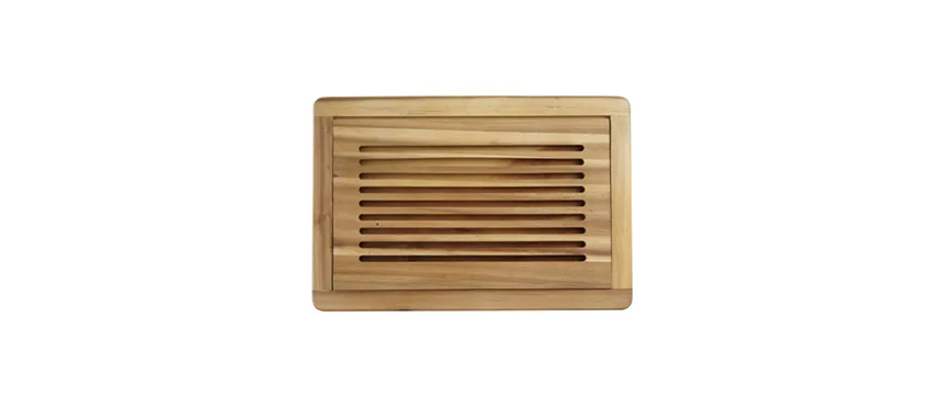 Tagliere acacia c/raccogl.47,5x32h2