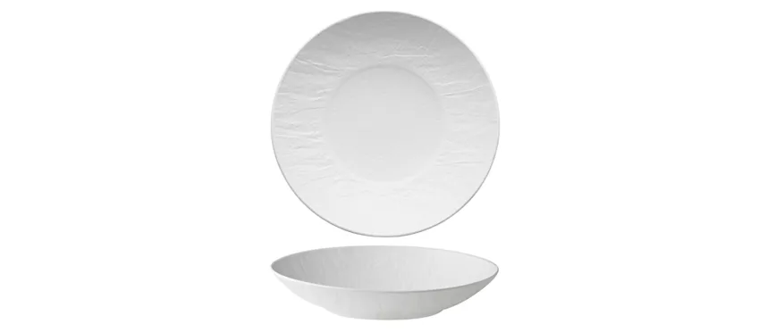 Erosion bianco piatto gourmet 27
