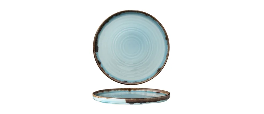 Dudson harvest turchese piatto piano impilabile 26