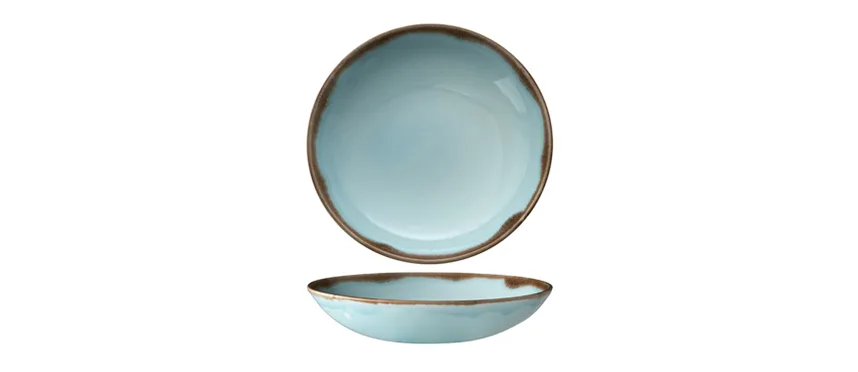 Dudson harvest turchese piatto fondo 24,8