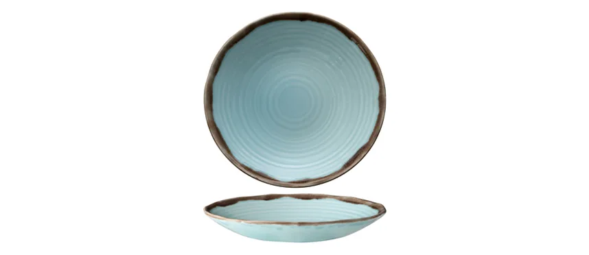 Dudson harvest turchese piatto fondo 27,9
