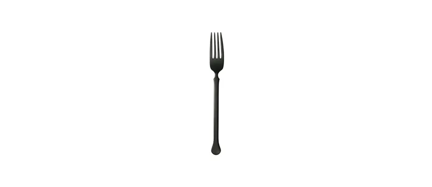 Kiev pvd nero invecch.forchetta frutta INOX 18/10