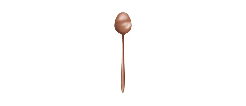 Grace pvd rame satinato cucch.tavola INOX 18/10