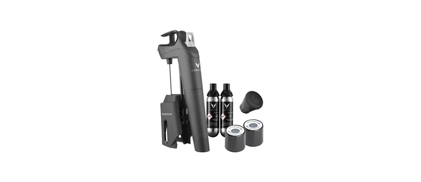 Set 7 pz sistema mescita vino coravin t.tree