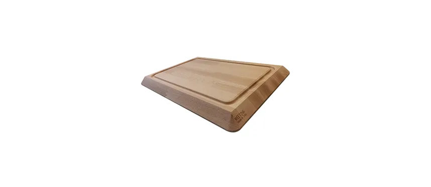 Tagliere faggio c/scan.e piedi antisc.cm45x30 h2,9
