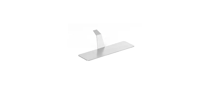 Piattino appetizer rettangolare con manico INOX cm.13x3,8