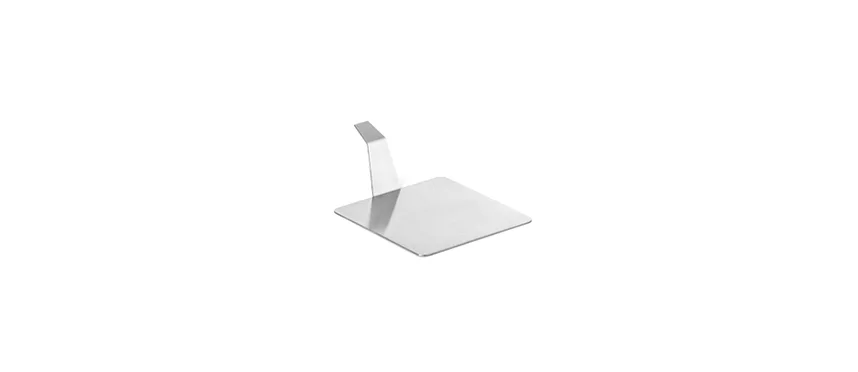Piattino appetizer quadrato con manico INOX