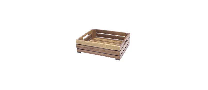 Buffet acacia cassetta listello GN 1/2