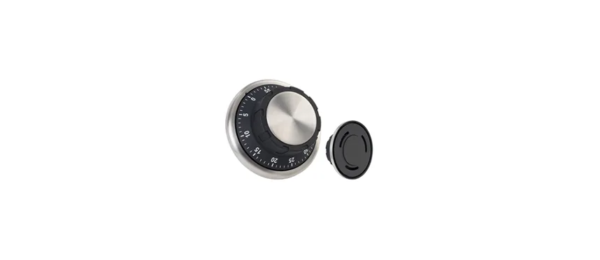 Timer analogico magnetico INOX cm9,2