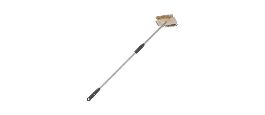 Spazzola doppia inox-ottone per griglia e rasch.