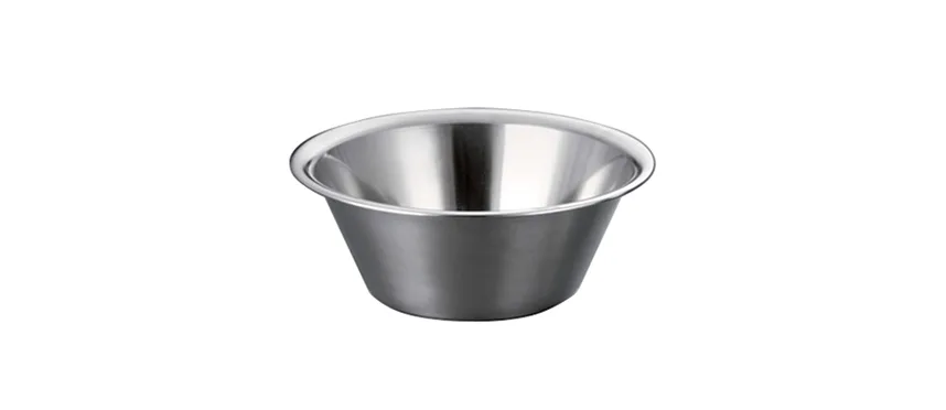 Insalatiera INOX conica bordata