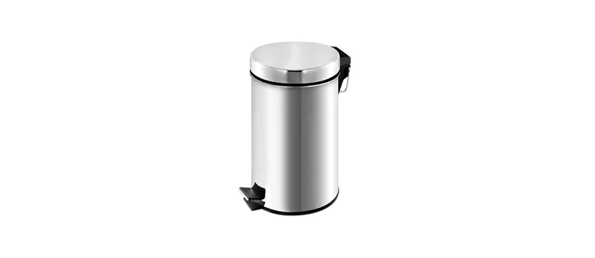 Bidone pedale INOX lt5
