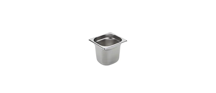 Vasca INOX GN 1/6 cm17,6x16 h15
