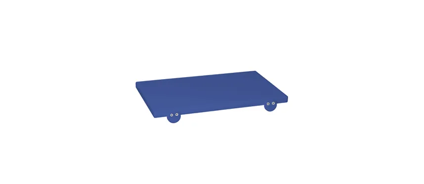 Tagliere polipropilene blu 50x30x2 c.batt.